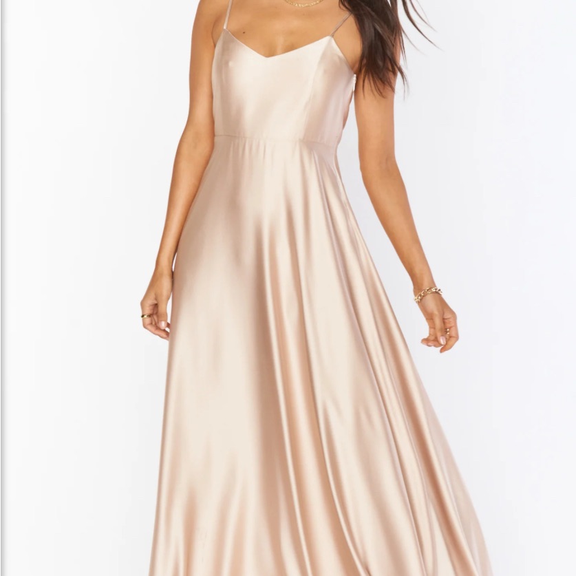 Show Me Your Mumu Faith Champagne Luxe Satin Large